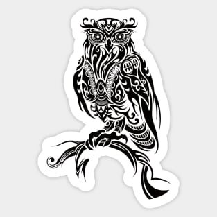 Tribal Owl Sticker